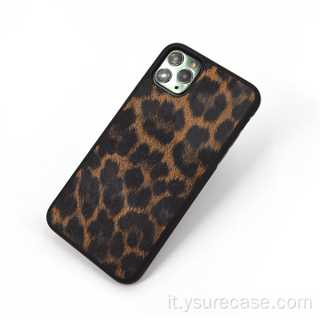 Logo personalizzato Colorblock Esotico custodia per cellulare leopardo